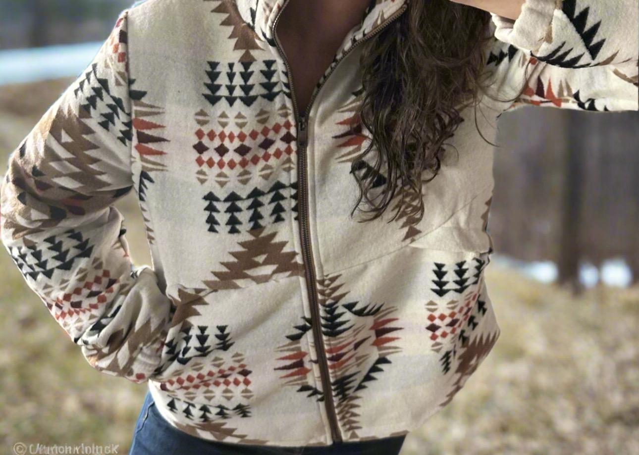 Women's Western Jacket |Southwestern Jackets for Women, Aztec Coat - Razels