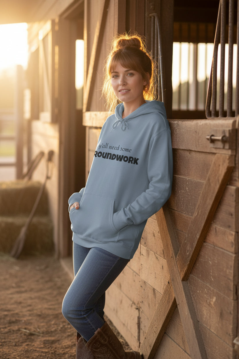 Cozy Unisex Hoodie with Inspirational Quote, Ideal for Relaxing Days, Gift for Friends, Groundwork Theme, Perfect for Casual Wear, [...] -Razels