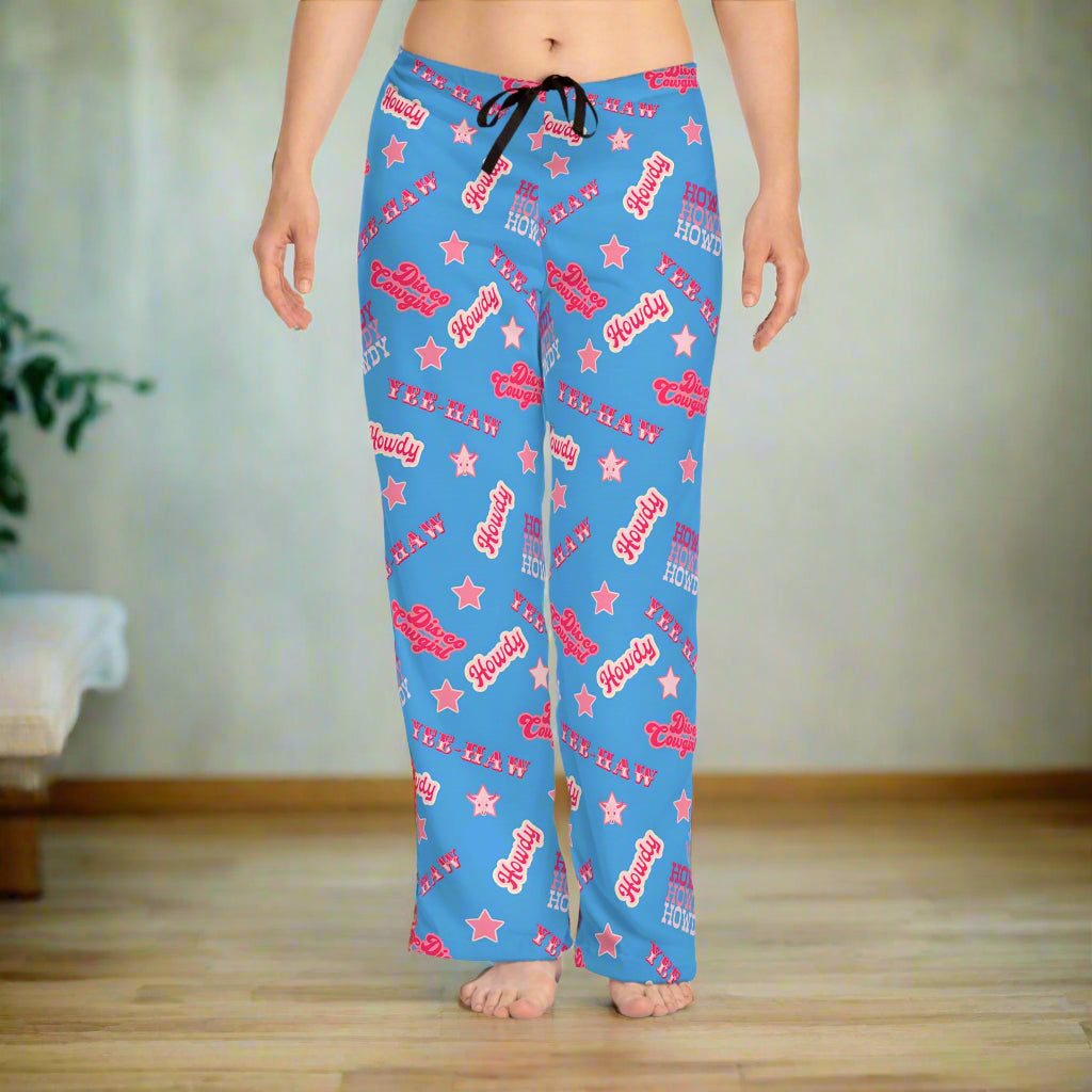 yeehaw disco cowgirl pajama pants